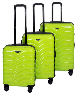Cavalet Smygehuk Resväskeset 3-pack  - Limegrön, fotad mot en vit bakgrund.