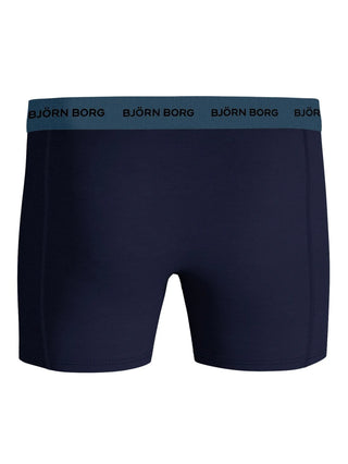 Björn Borg Cotton Stretch Boxerkalsonger 3p - Blå/Grön