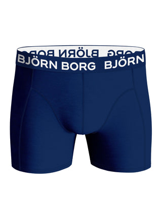 Mörkblåa björn borg kalsonger mot en vit bakgrund.