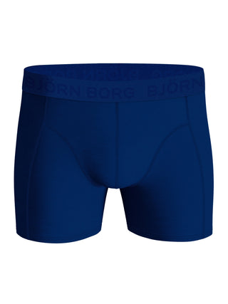 Mörkblå Björn Borg boxerkalsong sedd framifrån med ton-i-ton logotypresår