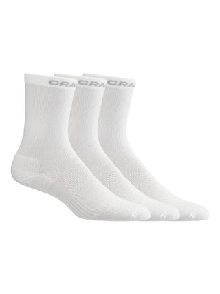 Craft CORE Dry Höga Strumpor 3-Pack - Vit