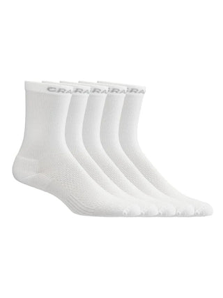 Craft CORE Dry Höga Strumpor 5-pack - Vit