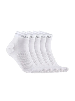 Craft CORE Dry Mid Strumpor 5-Pack - Vit
