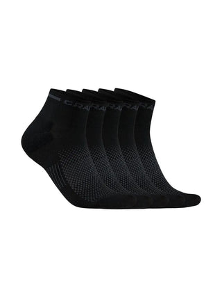 Craft CORE Dry Mid Strumpor 5-Pack - Svart