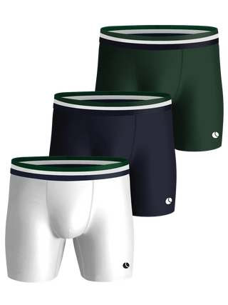 Björn Borg Performance Boxerkalsonger 3p - Vit/Marinblå/Grön