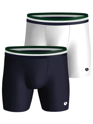 Björn Borg Performance Boxerkalsonger 2p - Vit/Marinblå
