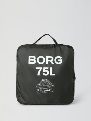Björn Borg Duffle Bag 75L - Black Beauty, fotad mot en ljusgrå bakgrund