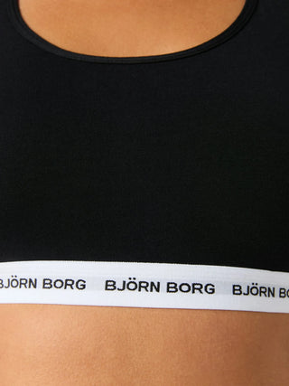 Björn Borg Logo Soft Top Bh 1p - Svart 