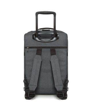 Eastpak Strapverz Kabinväska 51cm - Black Denim, fotad mot en vit bakgrund.