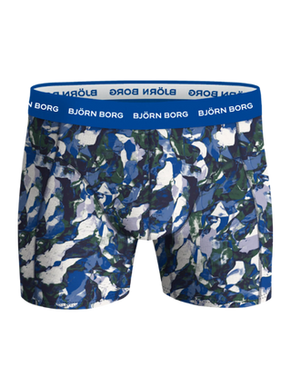 Björn Borg Cotton Stretch Boxerkalsonger 3p - Multi färg Blå