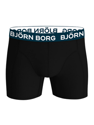 Björn Borg Cotton Stretch Boxerkalsonger 5p - Svart/Blå