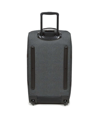 Eastpak Tranverz Mellanstor Resväska - Black Denim, fotad mot en vit bakgrund.