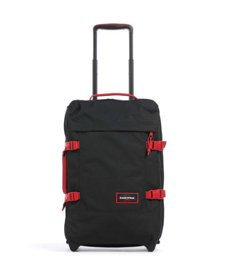 Eastpak Tranverz S Kabinväska 51cm - Kontrast Scarlet, fotad mot en vit bakgrund.