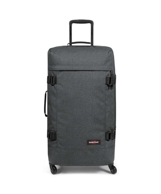 Eastpak Trans4 Stor Resväska 75cm - Black Denim, fotad mot en vit bakgrund.