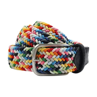 Amanda Christensen Flätat Textilbälte - Multi Colour, fotad mot en vit bakgrund.