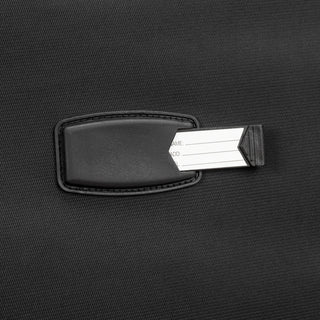 North Pioneer Gate Stor Resväska 80 cm - Svart  teleskophandtag, 360° hjul och TSA-lås – idealisk för resor och handbagage. Fotad mot en vit bakgrund 