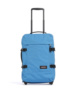 Eastpak Tranverz S Kabinväska 51cm - Bubble Blue, fotad mot en vit bakgrund.