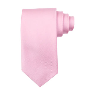 Hoprullad ceremoniell slips i 100 % siden med matt yta och klassisk bredd på 8 cm från AC i färgen rosa, fotograferad mot vit bakgrund