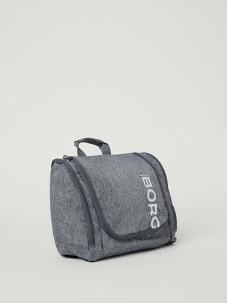 Björn Borg Core Necessär Hanging - Grey Melange, fotad mot en ljusgrå bakgrund