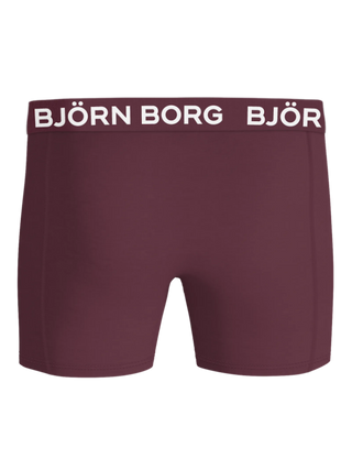Björn Borg Cotton Stretch Boxerkalsonger 5p - Svart/Grön/Röd