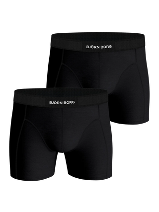 Björn Borg Premium Cotton Stretch Boxerkalsonger 2p - Svart