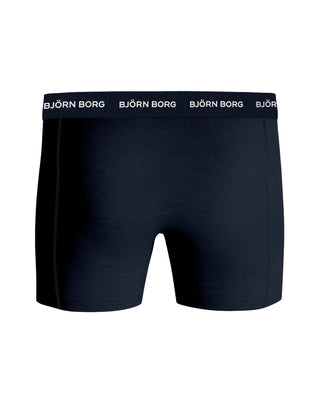 Björn Borg Cotton Stretch Boxerkalsonger 3p - Mönster/Marinblå