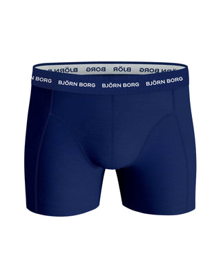 Björn Borg Cotton Stretch Boxerkalsonger 3p - Mönster/Marinblå