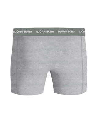 Björn Borg Cotton Stretch Boxerkalsonger 3p - Svart/Melange/Mönster