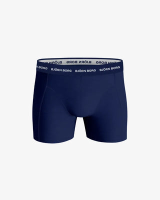 Björn Borg Cotton Stretch Boxerkalsonger 3p - Svart/Blå