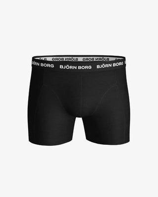 Björn Borg Logo Cotton Stretch Boxerkalsonger 3p - Svart