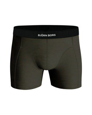 Björn Borg Premium Cotton Stretch Boxerkalsonger 2p - Svart/Grön