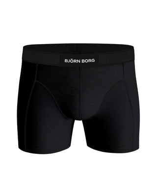 Björn Borg Premium Cotton Stretch Boxerkalsonger 3p - Svart