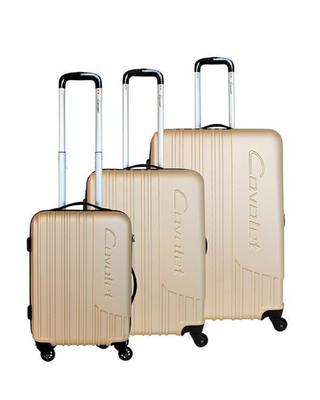 Cavalet Malibu Resväskeset 3-pack - Brons, fotad mot en vit bakgrund.