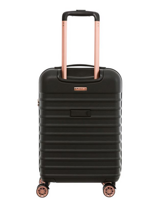 Cavalet Pasadena Kabinväska 54cm 4 dubbelhjul - Svart/Rosé, fotad mot en vit bakgrund.