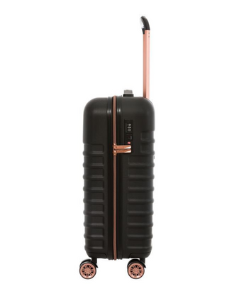 Cavalet Pasadena Kabinväska 54cm 4 dubbelhjul - Svart/Rosé, fotad mot en vit bakgrund.