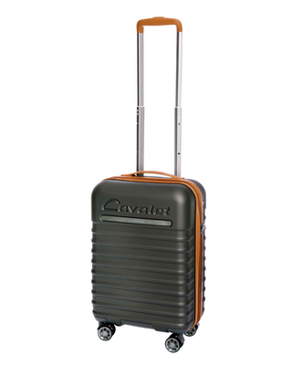 Cavalet Pasadena Resväska 65 cm 4 dubbelhjul Expanderbar - Grafit/Tan, fotad mot en vit bakgrund.
