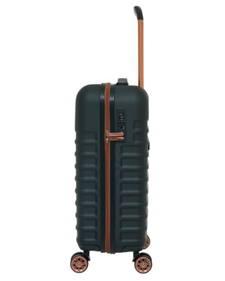 Cavalet Pasadena Resväska 65 cm 4 dubbelhjul Expanderbar - Grön/Brons, fotad mot en vit bakgrund.