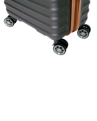 Cavalet Pasadena Kabinväska 54cm 4 dubbelhjul - Grafit/Tan, fotad mot en vit bakgrund.