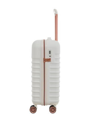Cavalet Pasadena Kabinväska 54cm 4 dubbelhjul - Vit, fotad mot en vit bakgrund.