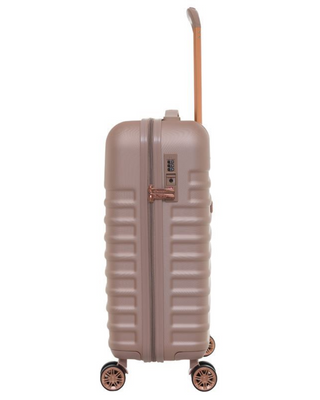 Cavalet Pasadena Resväska 65 cm 4 dubbelhjul Expanderbar - Brons/Rosé, fotad mot en vit bakgrund.