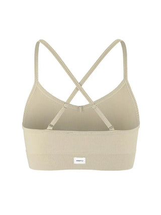 Craft Collective Rib Strap Sport BH W - Beige Snygg Sport-Bh i Beige färg från Craft