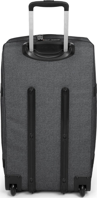 Eastpak Transit'R Mellanstor Resväska - Black Denim, fotad mot en vit bakgrund.