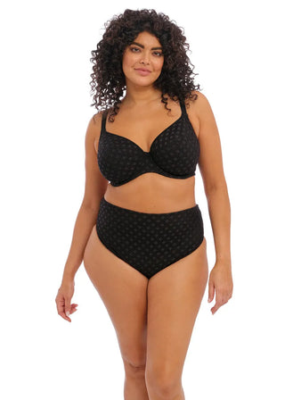 Elomi Bazaruto Black Uw Plunge Bikini BH - Svart  Bilden visar Bikini BH och fotomodell 