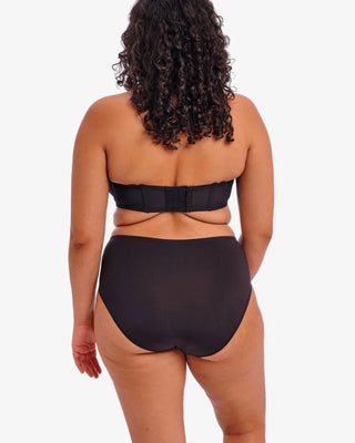Elomi Smooth Uw Moulded Strapless BH, vy bakifrån som visar flexibel ryggdesign och bred hak- och hyskstängning för extra stabilitet."