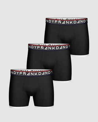 Frank Dandy 3-P St Paul Bamboo Boxerkalsonger - Svart