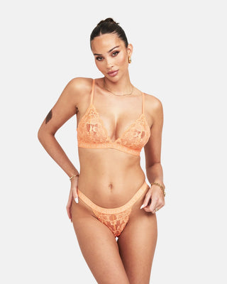 Frank Dandy Fab-u-lace Logo Stringtrosa - Soft Coral