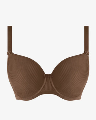 Freya Idol Uw Moulded Balcony T-Shirt Bh - Mörkbrun produktbild tagen mot vit bakrund 