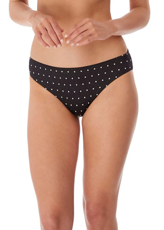 Freya Jewel Cove Bikini Brief - Svart/Vit Diamantmönster snygg bikini brief från Freya 