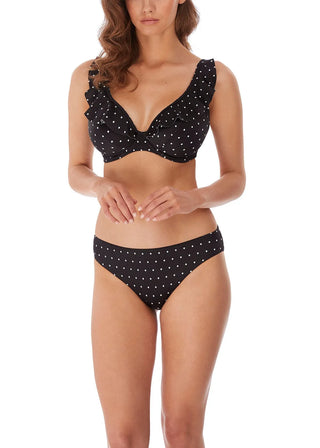 Freya Jewel Cove Bikini Brief - Svart/Vit Diamantmönster  snygg bikini brief från Freya 