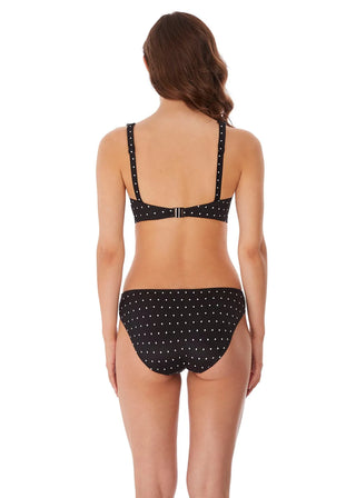 Freya Jewel Cove Bikini Brief -Svart/Vit Diamantmönster snygg bikini brief från Freya 